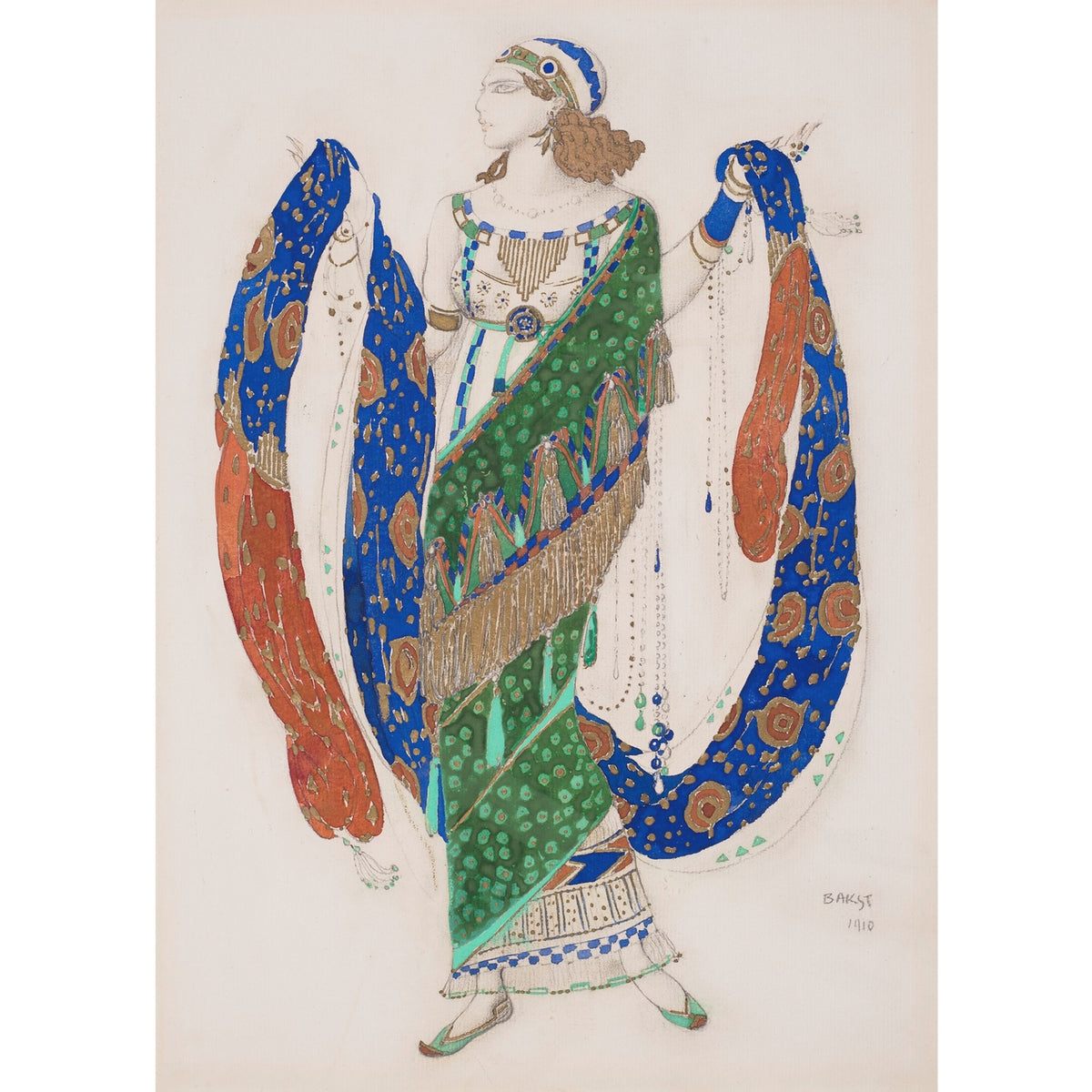 Bakst Card - Oriental Dancer – Doris Brixham