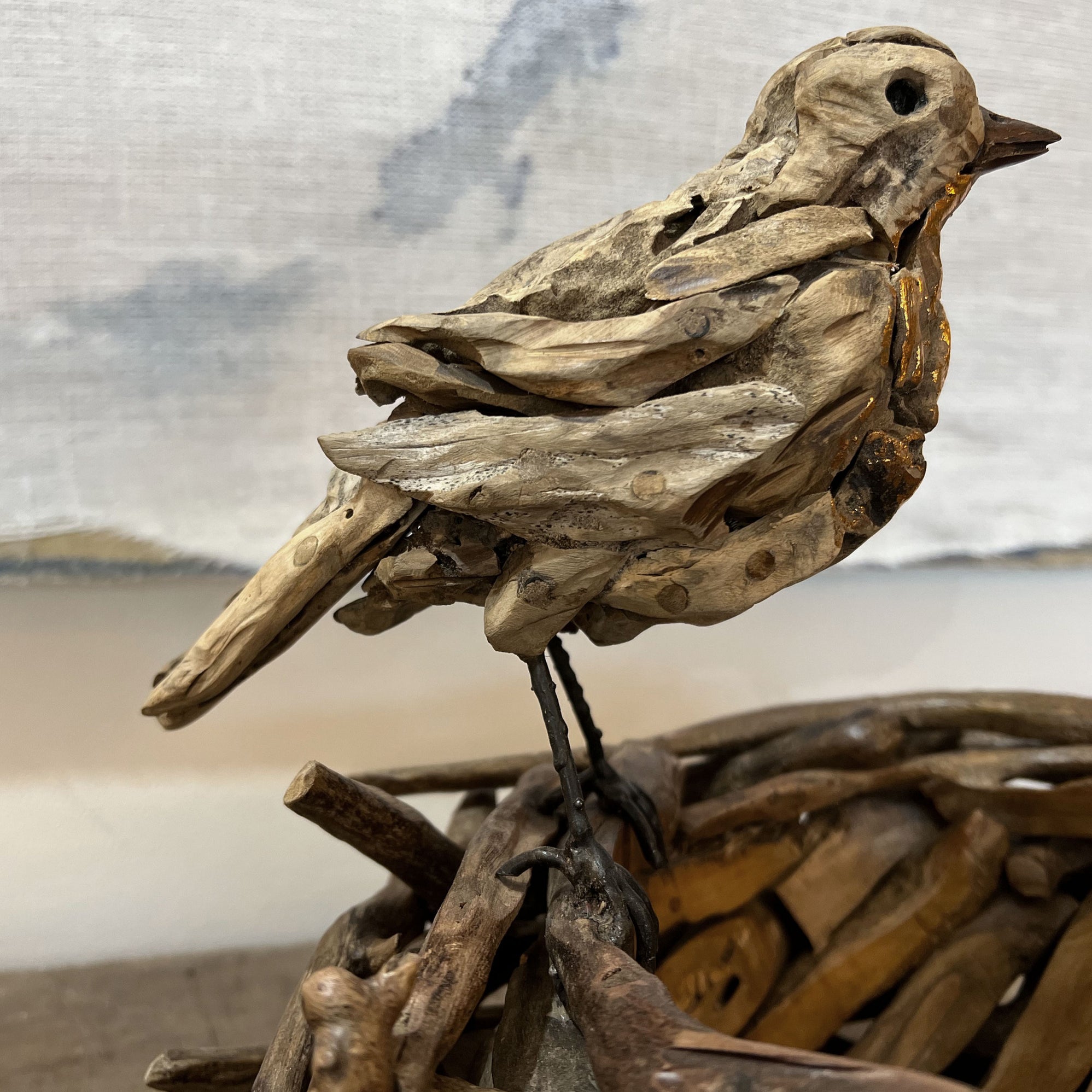 Robins Nest Driftwood Sculpture – Doris Brixham