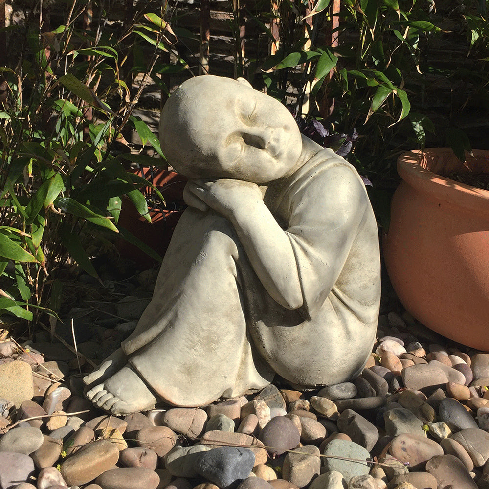 Serene Sitting Monk